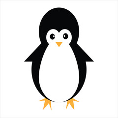 Isolated Penguin With White Background