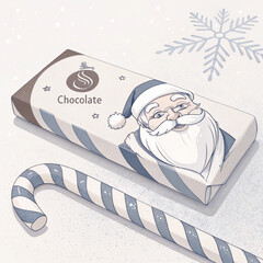 christmas chocolate with santa