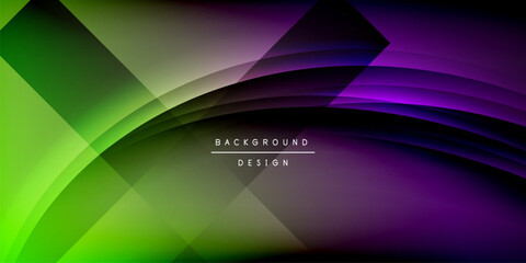 Expressive poster with shadow lines. Features technology, minimalist, and business themes, bright vibrant color schemes