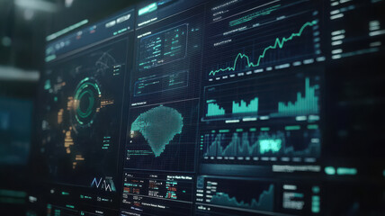 Digital Trade Interface Background