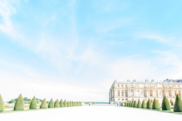 Romantic and Impressionist Versailles Chateau Gardens in the Summer