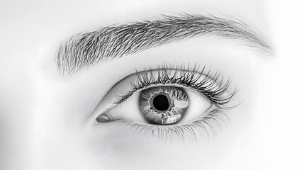 Fototapeta premium Woman Eye with Long Eyelashes