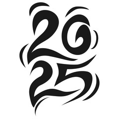 Stylized Typography Design for 2025