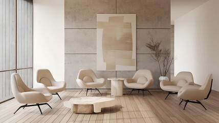 Modern Scandinavian Living Room Minimalist Design with Natural Light and Cozy Decor