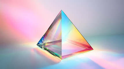 Iridescent overlay. Prism. Illustration