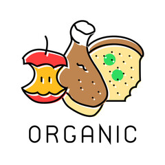 organic waste sorting color icon vector. organic waste sorting sign. isolated symbol illustration