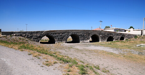 Historical Sazgecit Bridge in Eregli, Konya, Turkey.