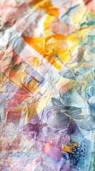 Fototapeta premium Abstract Artwork Depicting Crinkled Euro Banknotes
