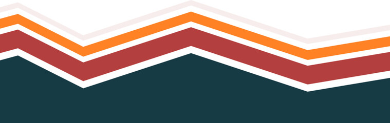 Retro Stripe Footer