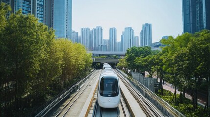 Fototapeta premium Modern Urban Transport System in City