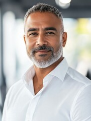 Fototapeta premium Confident Businessman Posing for Professional Portrait