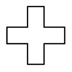 Plus icon logo and vector