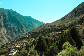 Sichuan, China Jiaju Tibetan Village, Danba, concentrated place for Jiarong Tibetans with hundreds...