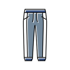 joggers clothing color icon vector. joggers clothing sign. isolated symbol illustration
