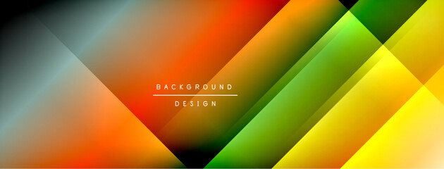 Colorful gradient with lines made of shadow and light. Creative background