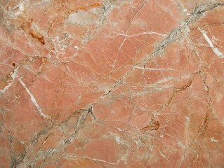 Fototapeta premium Close-up of pink marble texture with white veins. (1)