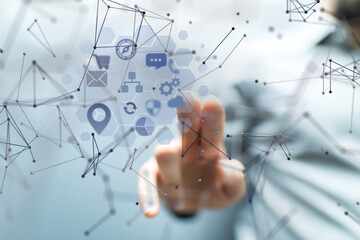 Technology background. Big data concept