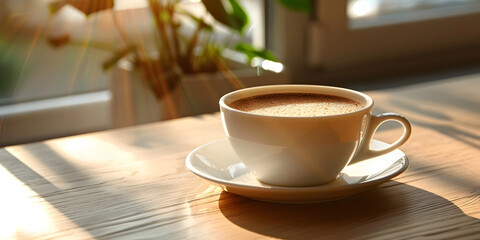 cup of coffee Coffee cup and small tree

