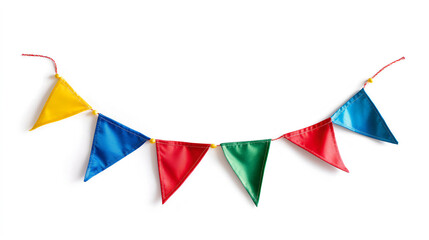 Colourful Fabric Bunting Banner: Festive and Vibrant Party Decoration for Celebrations and Events