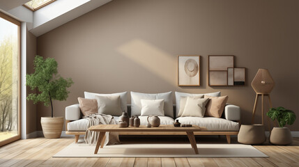 Fototapeta premium Modern Apartment Interior with Contemporary Furniture