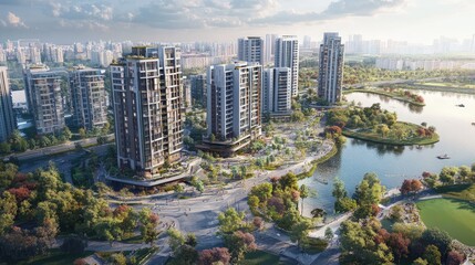 Fototapeta premium Real estate investment can contribute to community development, urban regeneration, and economic growth 