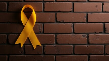 Yellow ribbon for cancer support