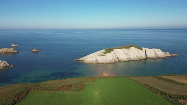 Costa Quebrada, Cantabria. Castro Island, Covachos Beach, Arn&iacute;a Beach
