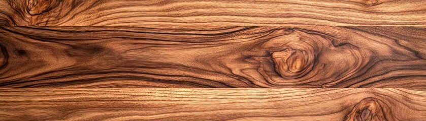 Naklejka premium Walnut texture in natural lighting, emphasizing rich tones and unique patterns