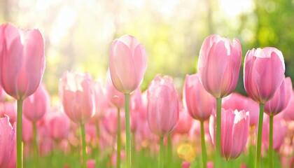 Fototapeta premium Celebrate Spring & Love with Beautiful Floral Arrangements for Valentine's Day, Mother's Day, Easter, & Women's Day. Perfect for Every Occasion with Fresh Blooms and Meaningful Gestures Copy Space