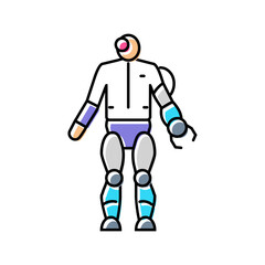 futuristic weapon cyberpunk color icon vector. futuristic weapon cyberpunk sign. isolated symbol illustration