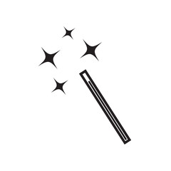 Magic wand tool icon sign. Vector