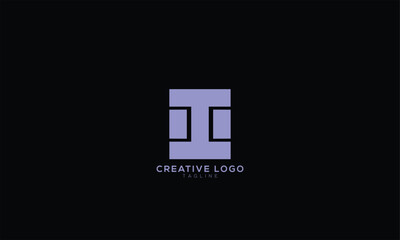 Obraz premium DIC I OIO Abstract initial monogram letter alphabet logo design