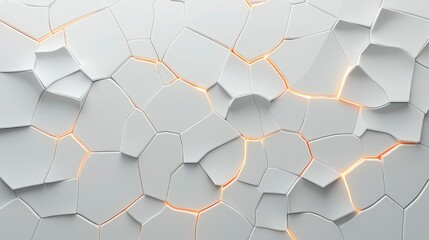 Geometric hexagon pattern vector wallpaper with 3D soccer ball in goal net, perfect for sport, technology, and business design elements