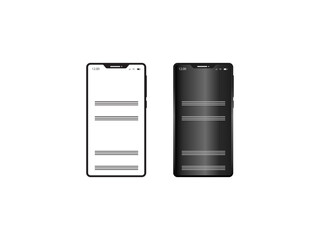 Smartphone vector device gadget and technology theme Isolated design Vector illustration