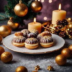 New Year's desserts, sweets, cakes