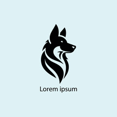 Dog vector logo illustrator
