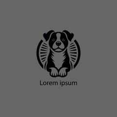 Dog vector logo illustrator
