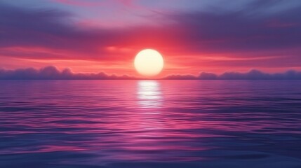 Serene sunset drawing soft colors fading into one another representing peace transitions beauty in nature leaving blank areas for inspirational themes