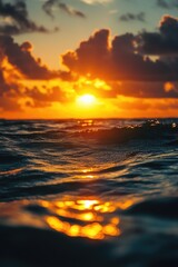 Fototapeta premium Sunset on Ocean Horizon