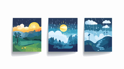 Weather forecast cards for easy understanding and planning