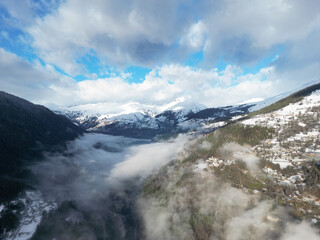 French Alps from above