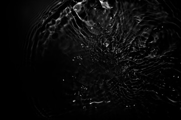 Image of black water surface with waves.