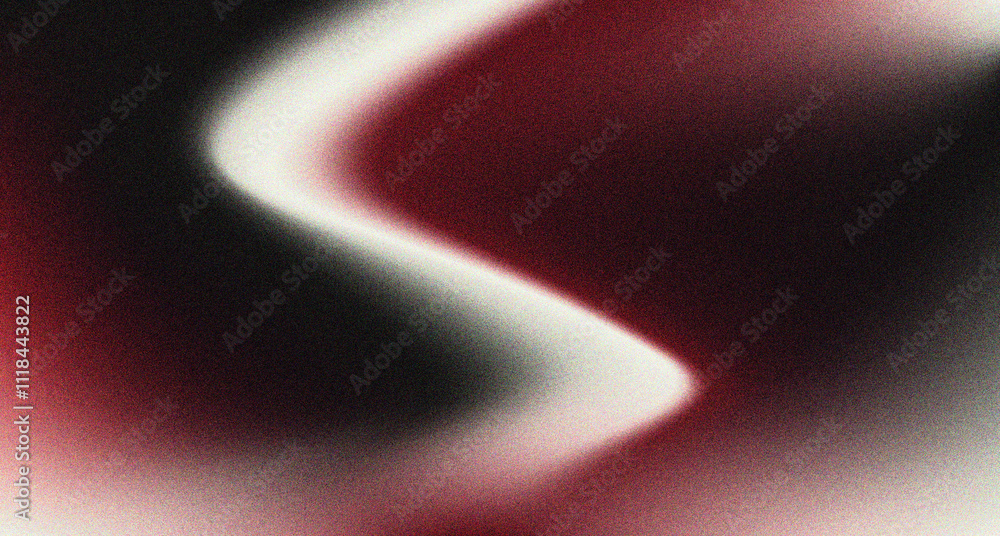 Wall mural glowing dark red gradient on black and rough color gradient background, noise texture effect, copy s
