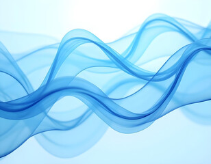 Naklejka premium Bold blue abstract wavy lines contrasting sharply against a deep white background, with varying thicknesses to add depth and texture 4