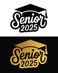 Class of 2025 greeting sign svg T shirt design . Template Congratulations, Congrats Graduates. Congrats vector. Design banner vector text for graduation design, greeting card, poster, invitation
