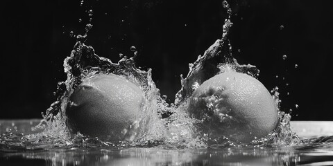 Oranges in Pool Water