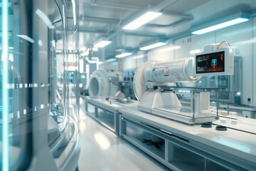 Advanced X-Ray Inspection in High-Tech Industrial Setting for Precision Analysis