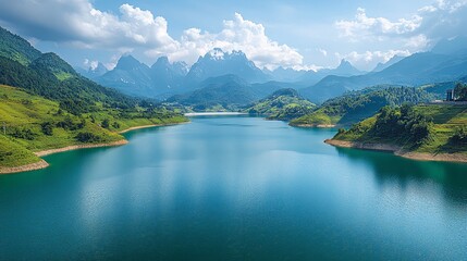 Naklejka premium hydropower and water-based energy solutions