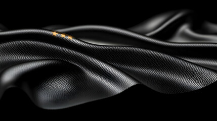 Black Fabric Texture Abstract Background
