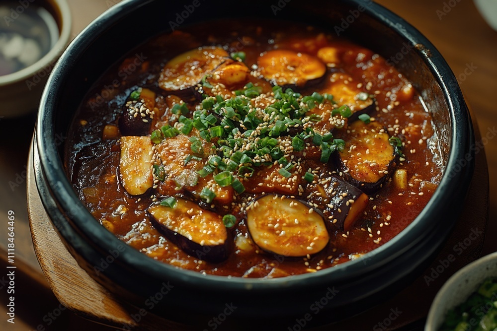 Wall mural Meat and vegetable stew